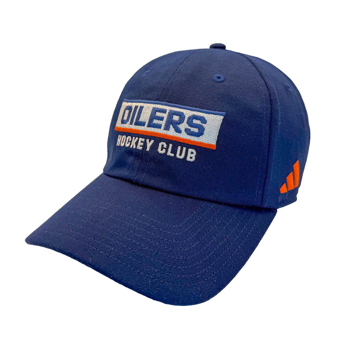 Edmonton Oilers adidas Navy Slouch Adjustable Hat