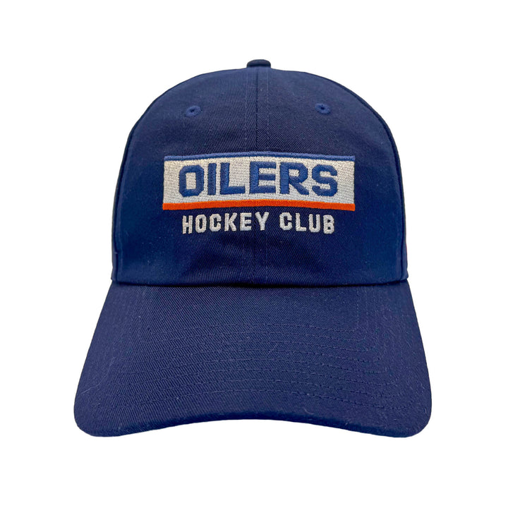 Edmonton Oilers adidas Navy Slouch Adjustable Hat