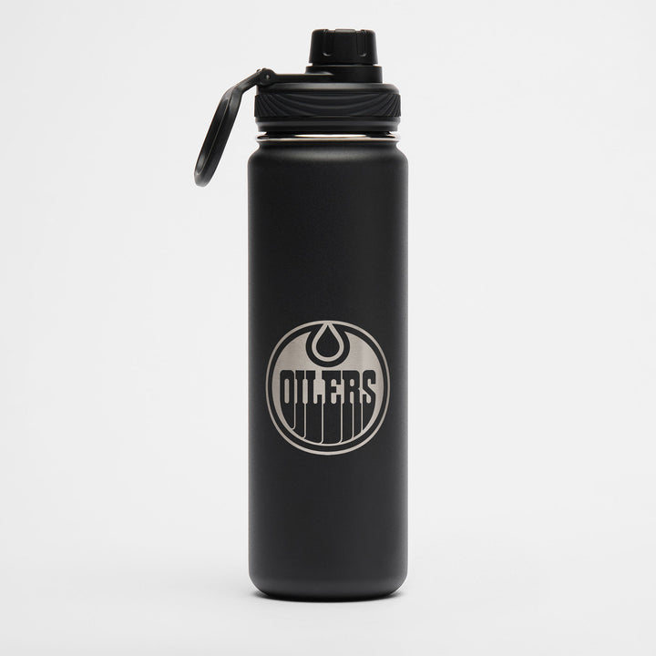 Edmonton Oilers Lululemon Black Back To Life Sport 24oz Bottle