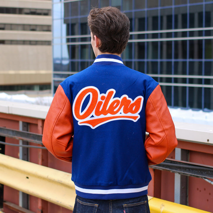 Edmonton Oilers Unisex Something Inked Coach's Royal Jacket