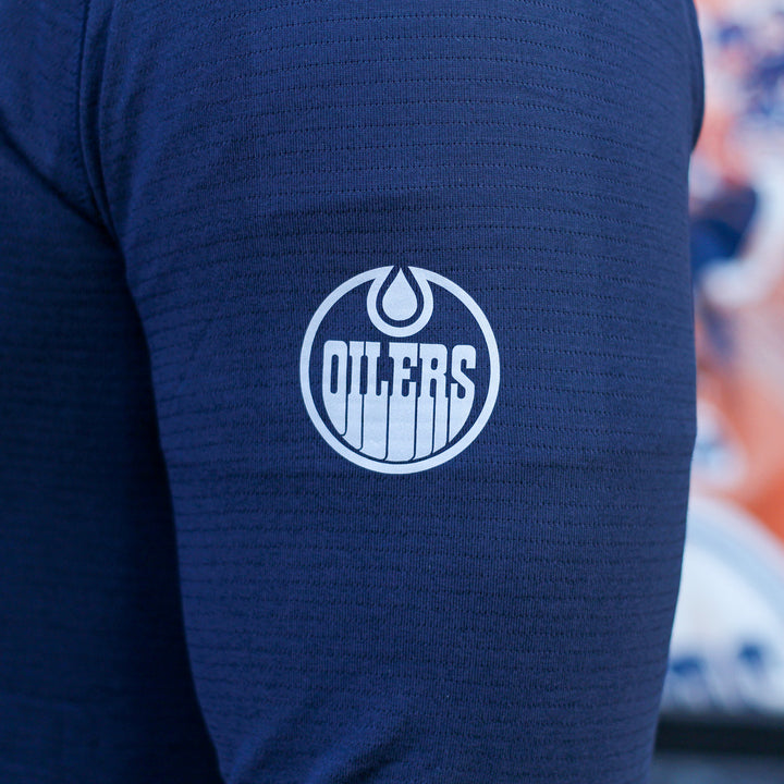 Edmonton Oilers lululemon License to Train Navy Long Sleeve T-Shirt