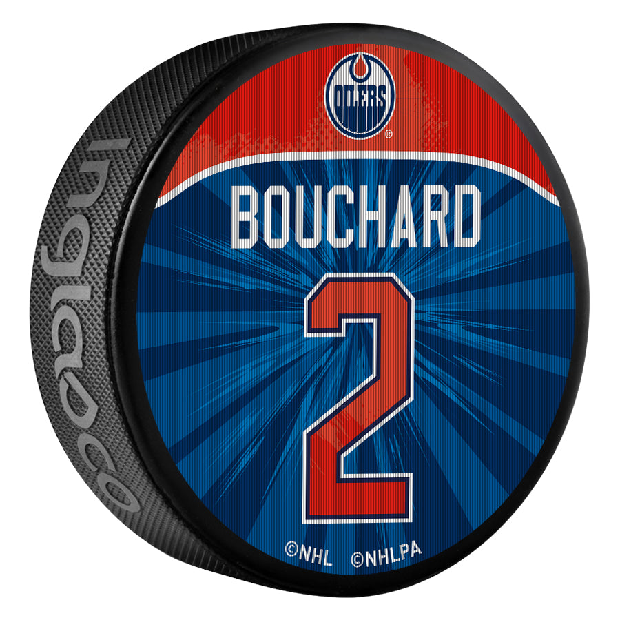 Evan Bouchard Edmonton Oilers Lenticular Puck