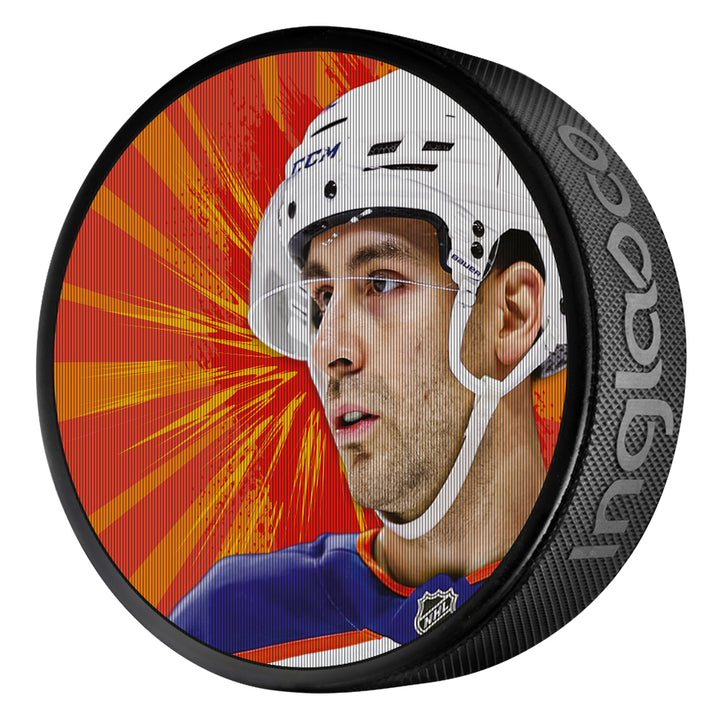 Evan Bouchard Edmonton Oilers Lenticular Puck