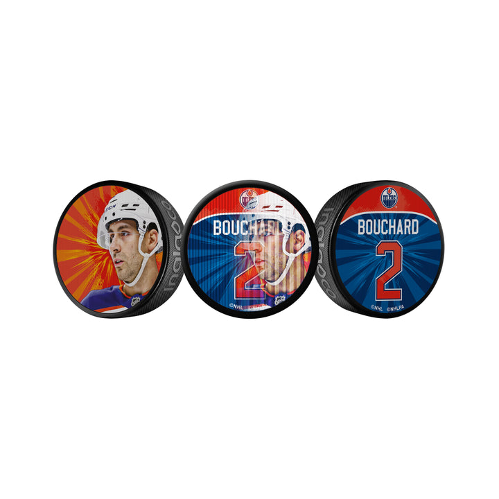 Evan Bouchard Edmonton Oilers Lenticular Puck