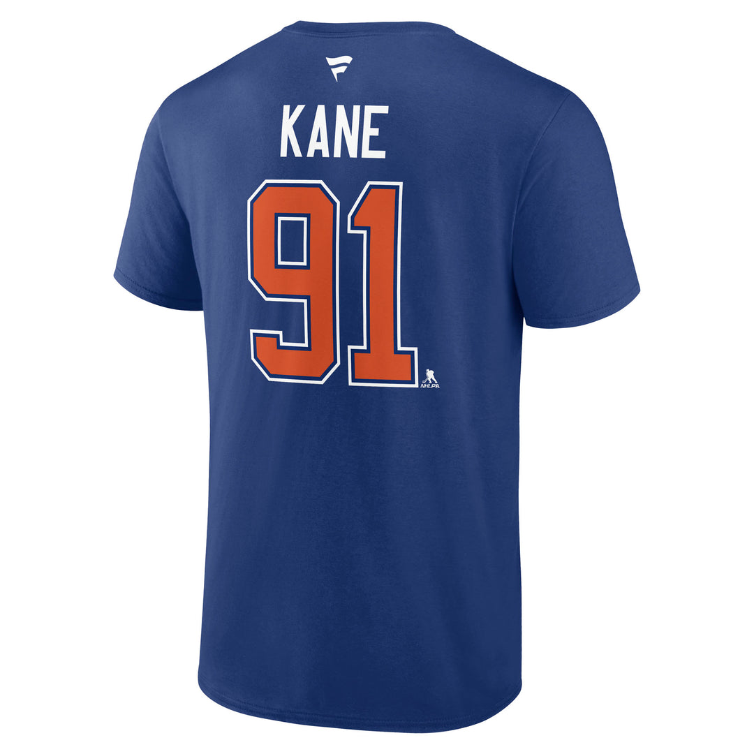 Evander Kane Edmonton Oilers Name & Number Blue T-Shirt