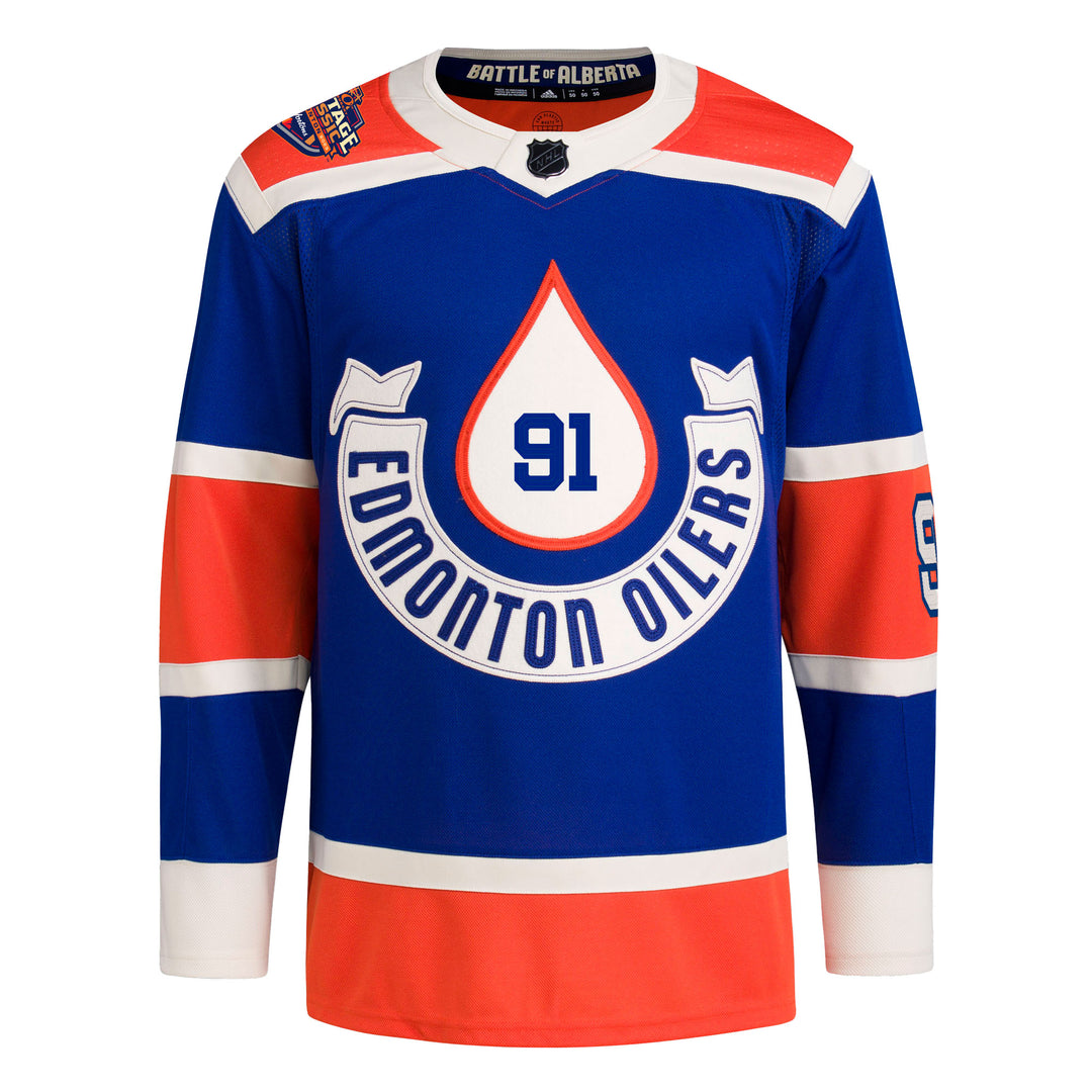 Evander Kane Edmonton Oilers adidas Primegreen Authentic Blue 2023 Heritage Classic Jersey