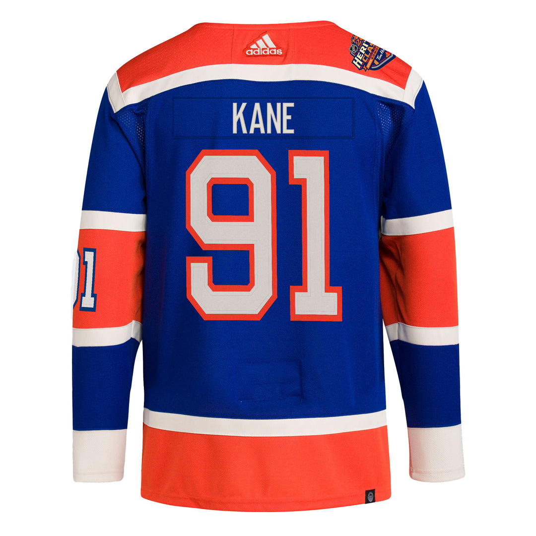 Evander Kane Edmonton Oilers adidas Primegreen Authentic Blue 2023 Heritage Classic Jersey