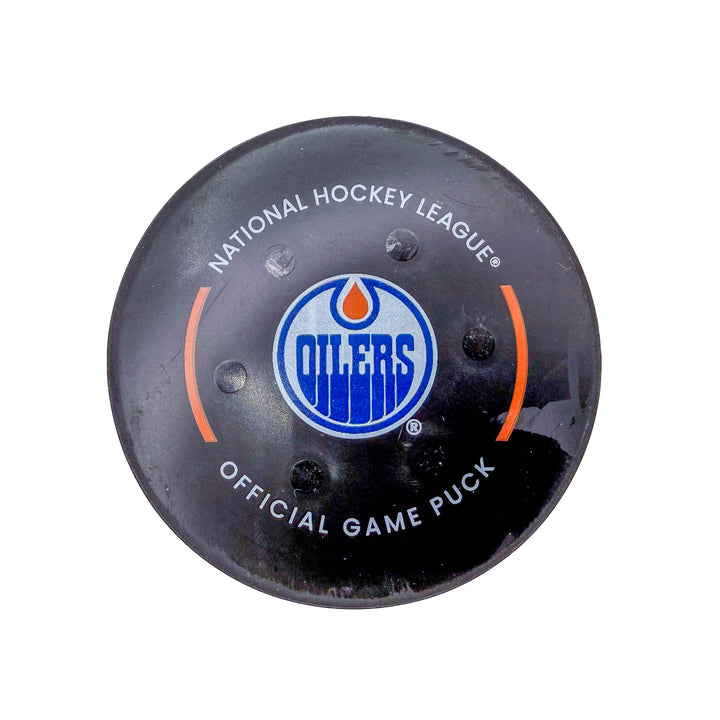 Evander Kane Edmonton Oilers Goal Puck - Apr. 13/2024 vs Vancouver Canucks #24567