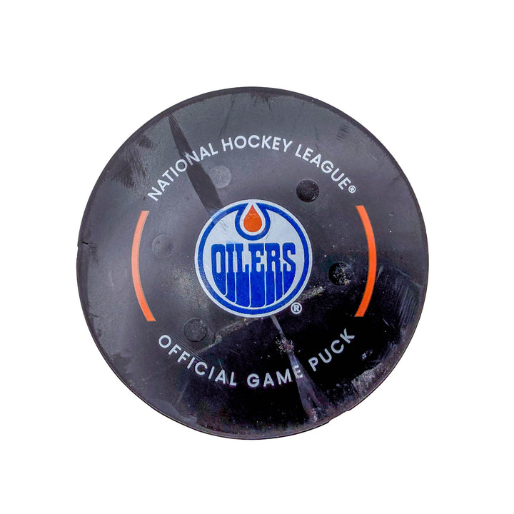 Evander Kane Edmonton Oilers Goal Puck - Apr. 5/2024 vs Colorado Avalanche #24559