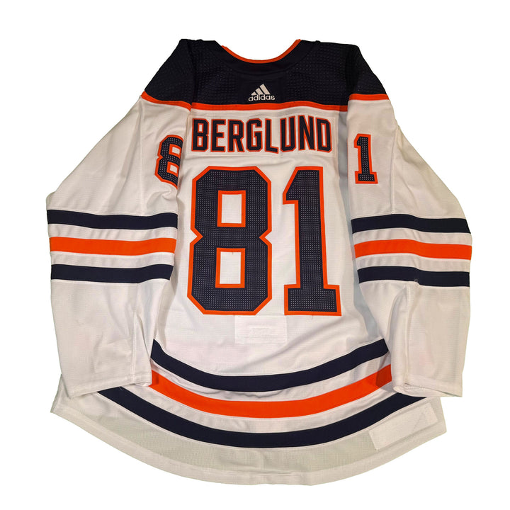 Filip Berglund Edmonton Oilers Game Worn Jersey - 2021-22 Preseason Set **NO LOA