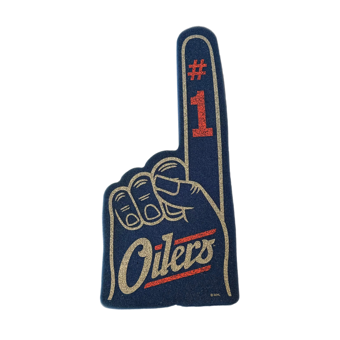 Edmonton Oilers Navy Alternate Script Foam Finger