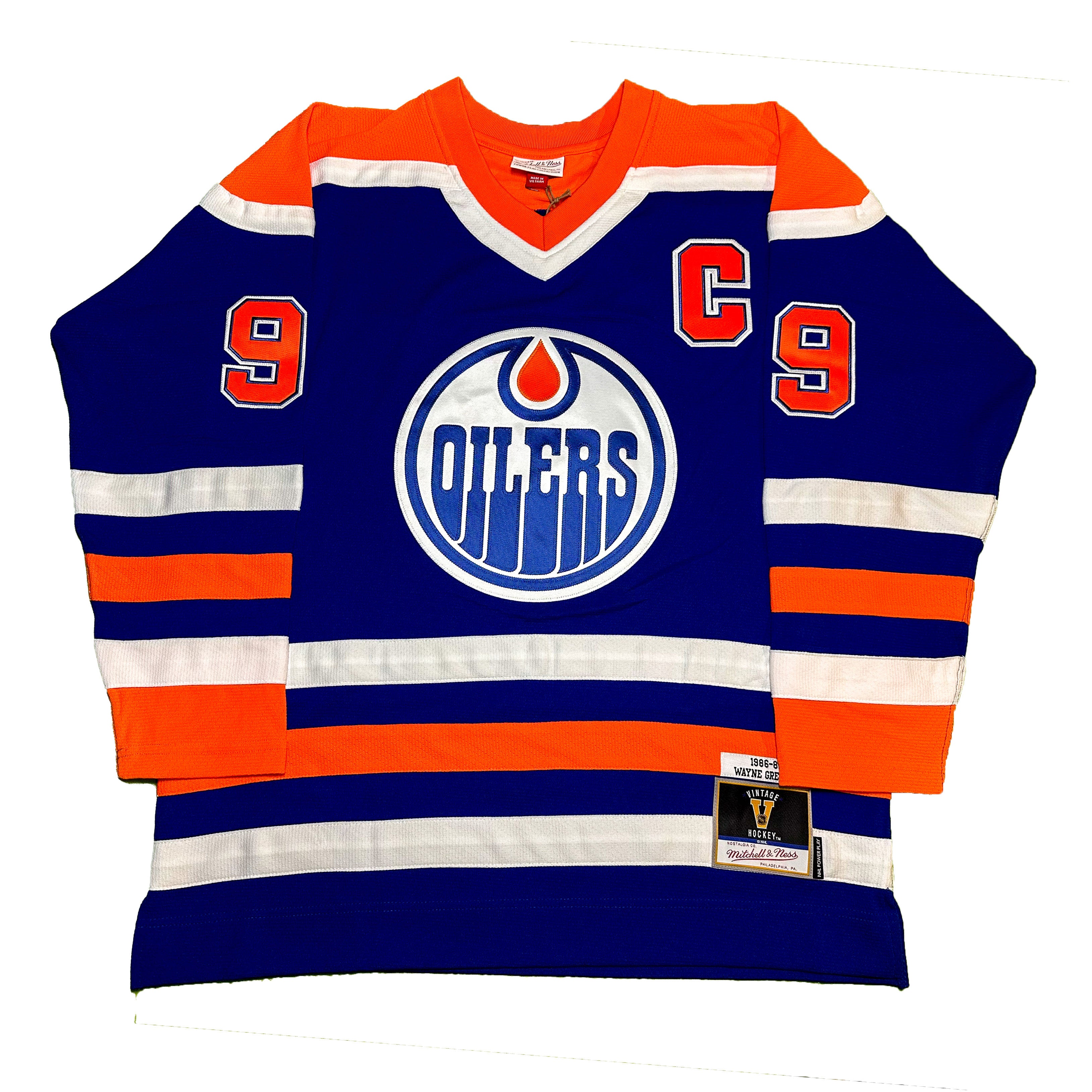 Wayne Gretzky Edmonton Oilers Mitchell & Ness 1986-87 Blue Line