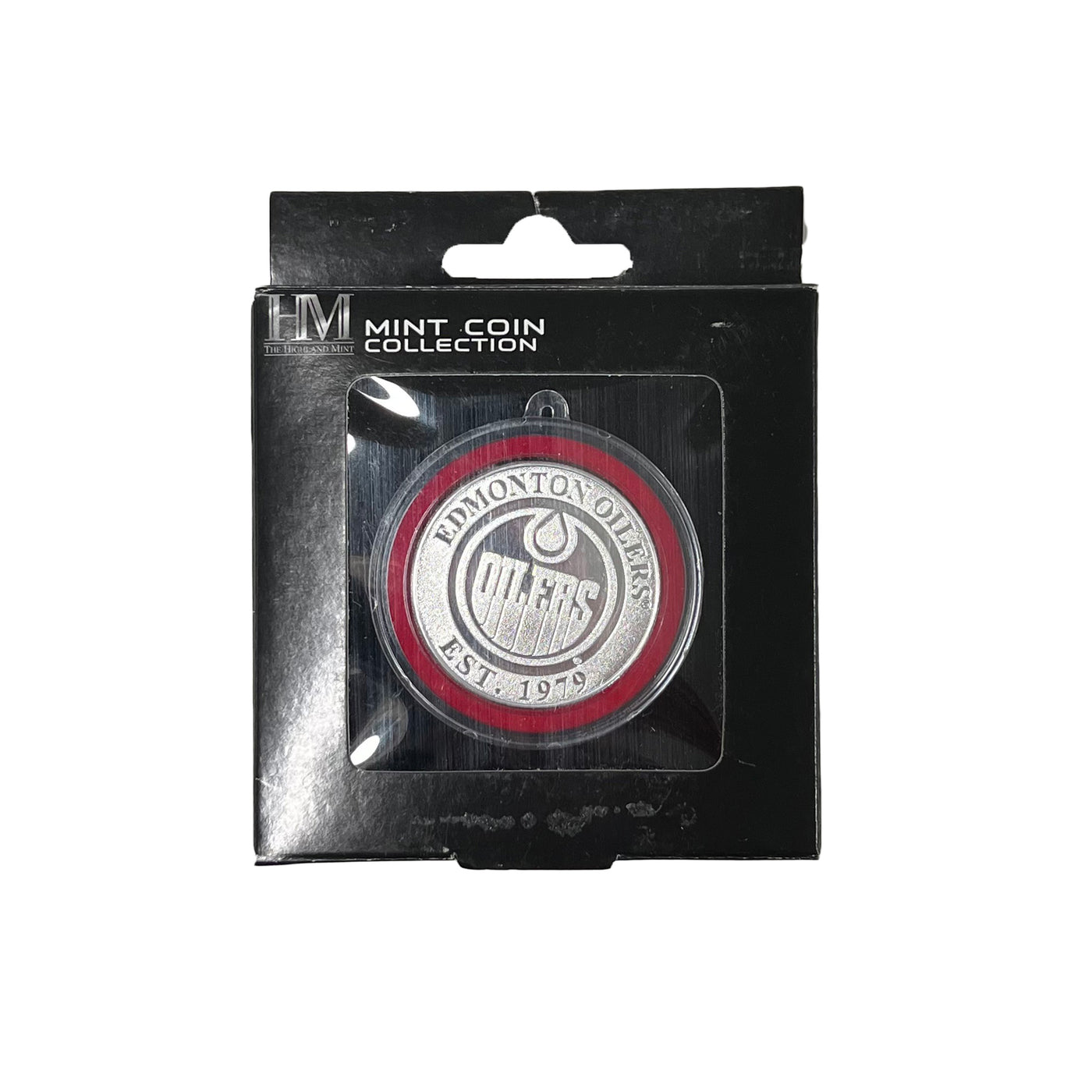 Edmonton Oilers Silver Coin Ornament