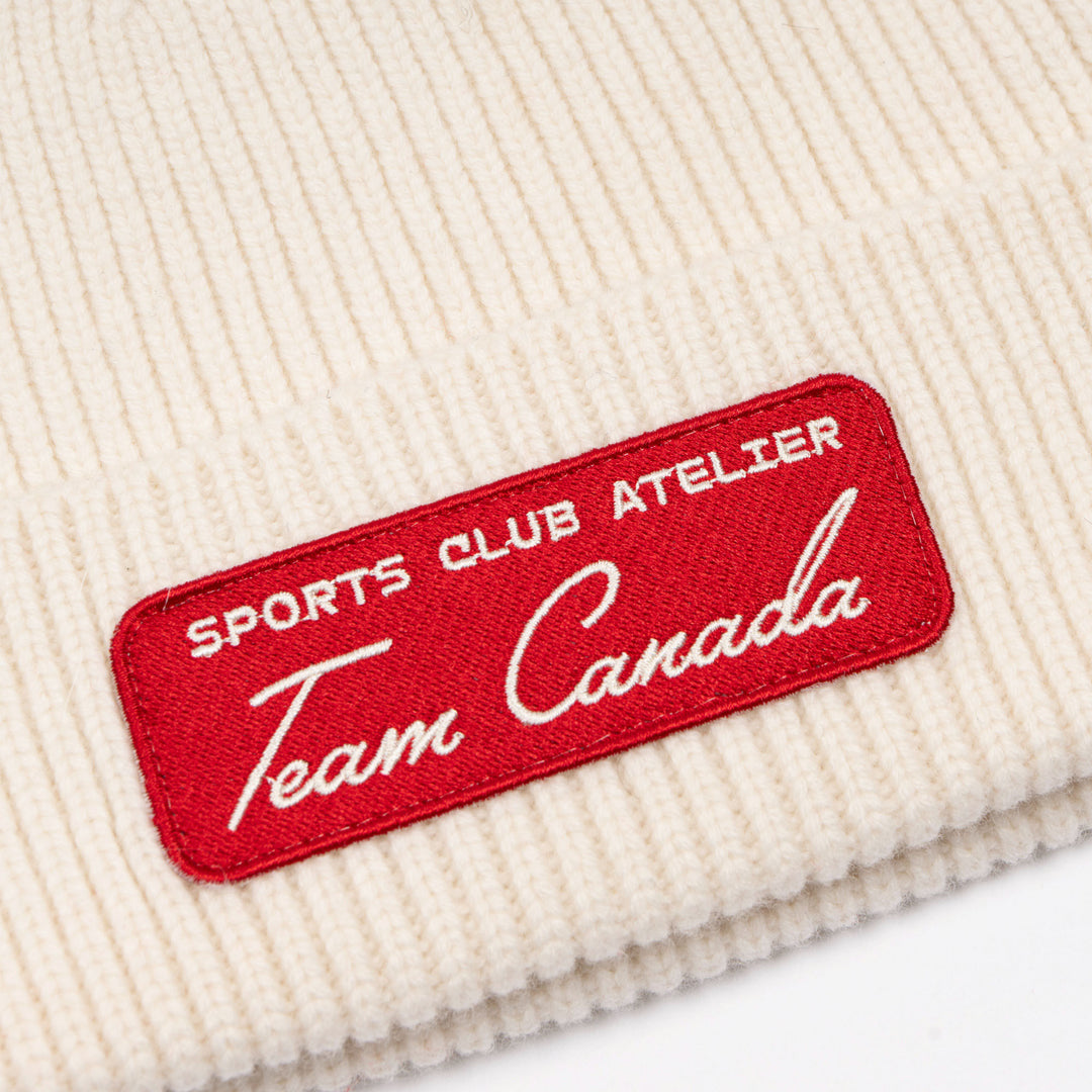 Hockey Canada Sports Club Atelier by Lauren McDavid Cream Alpine Knit Toque