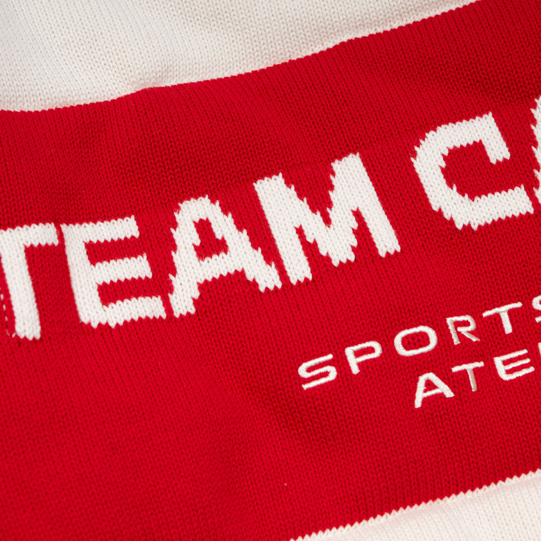 Hockey Canada Unisex Sports Club Atelier by Lauren McDavid Cream Après Knit High-Neck Cropped Puffer Jacket