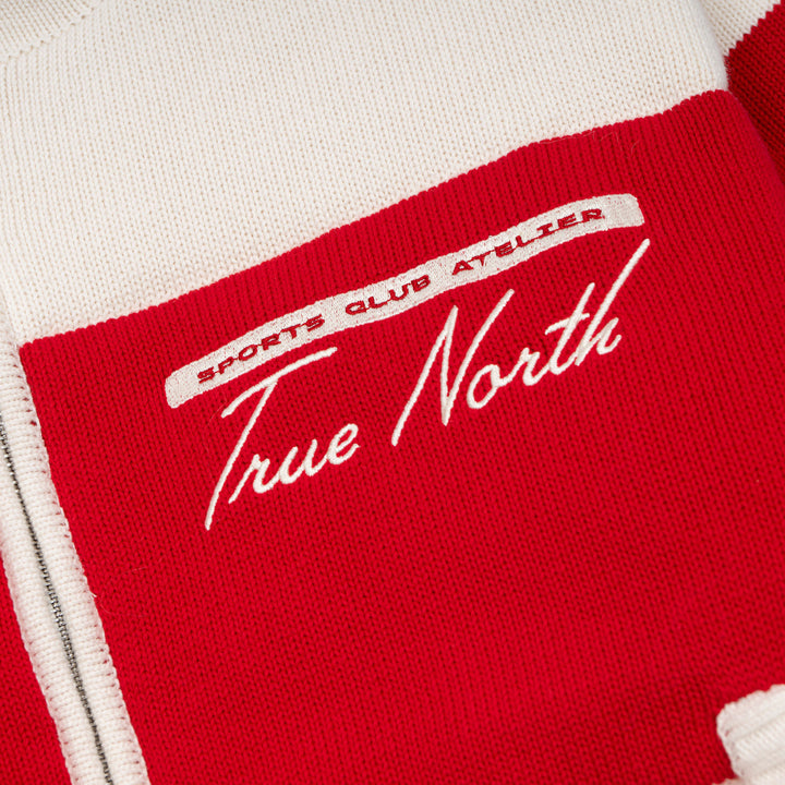 Hockey Canada Unisex Sports Club Atelier by Lauren McDavid Cream Après Knit High-Neck Cropped Puffer Jacket