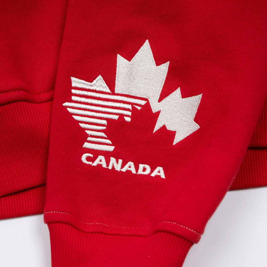 Hockey Canada Unisex Sports Club Atelier by Lauren McDavid Red Classic Terry Hoodie