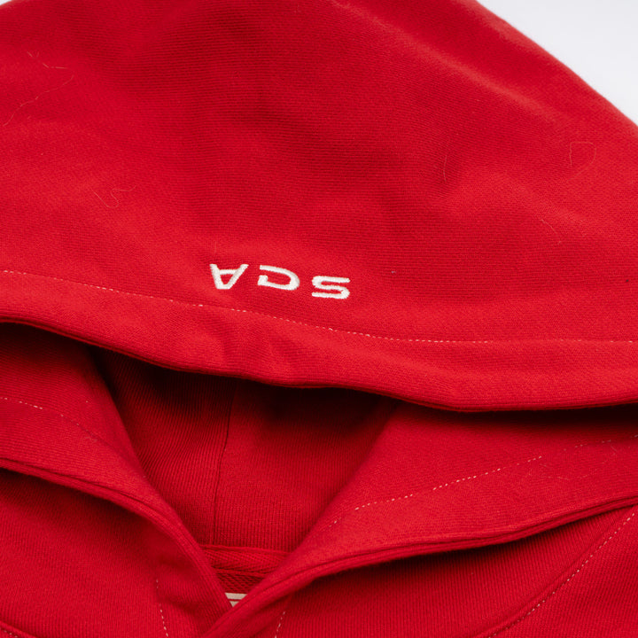 Hockey Canada Unisex Sports Club Atelier by Lauren McDavid Red Classic Terry Hoodie