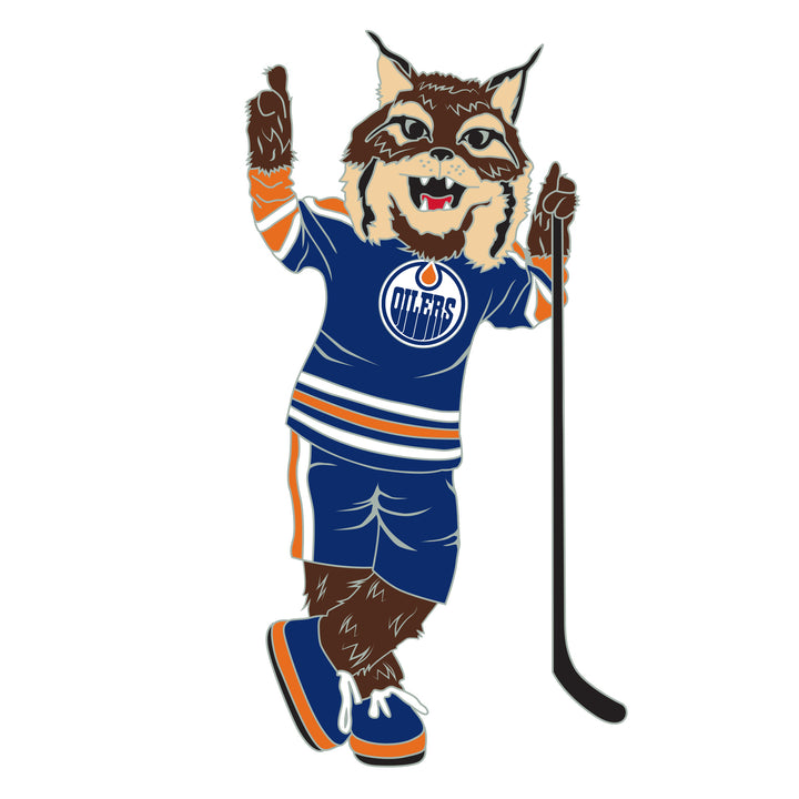 Hunter Edmonton Oilers Mascot Lapel Pin