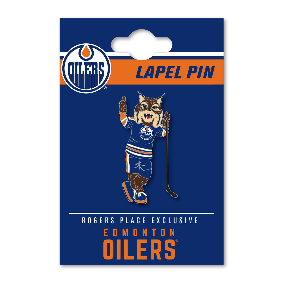 Hunter Edmonton Oilers Mascot Lapel Pin