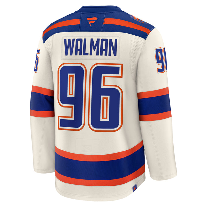 Jake Walman Edmonton Oilers Fanatics Premium Cream Alternate Jersey