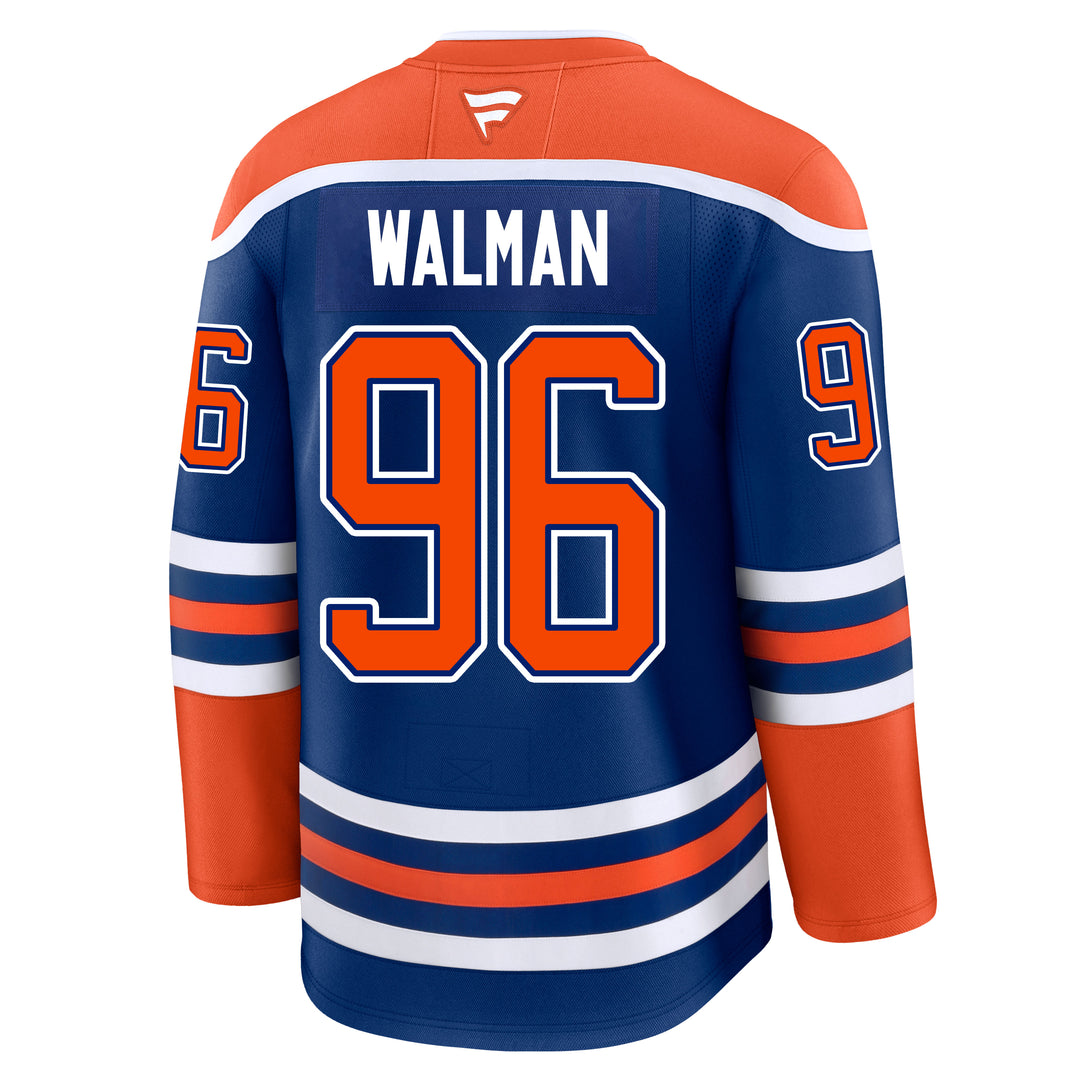 Jake Walman Edmonton Oilers Fanatics Premium Royal Blue Home Jersey
