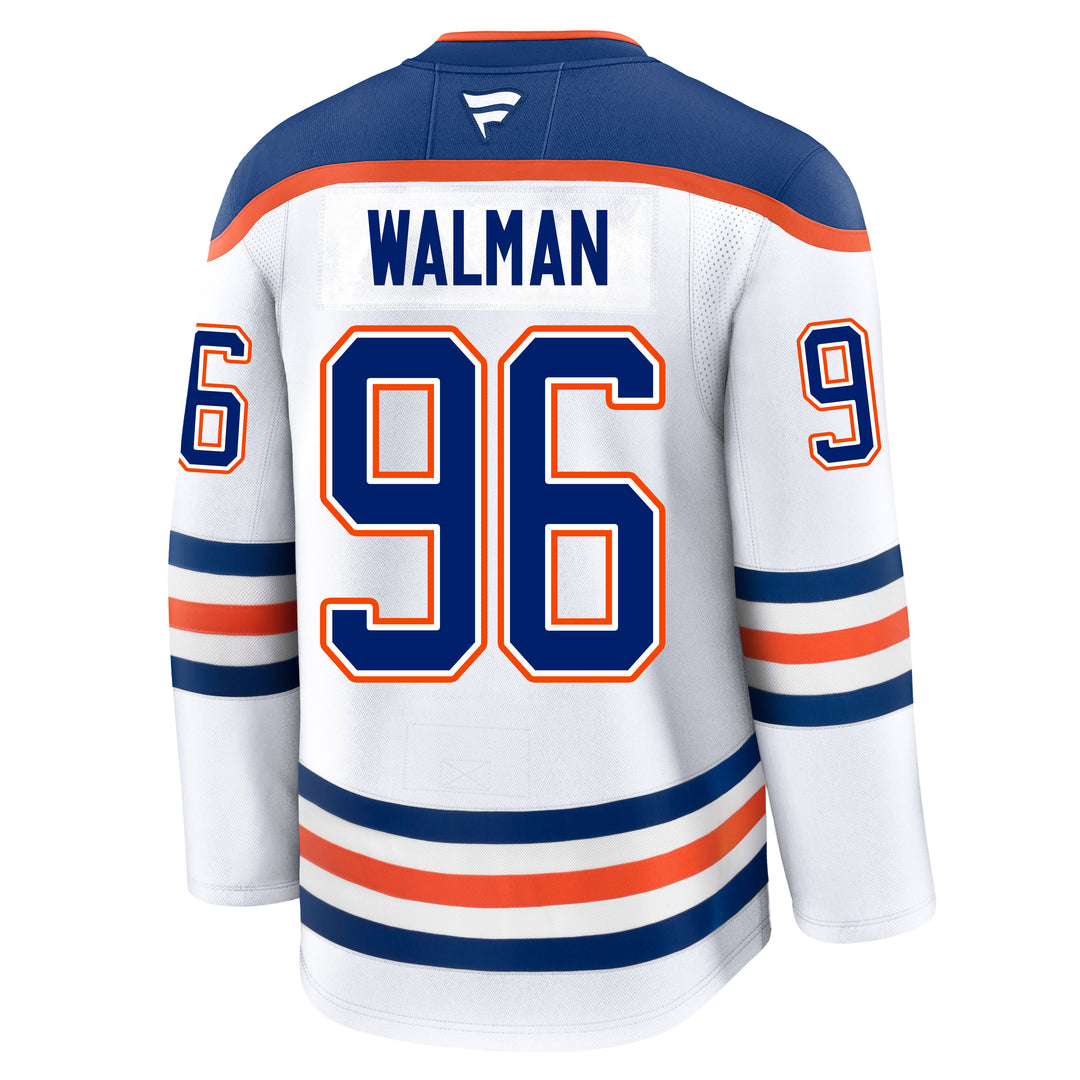 Jake Walman Edmonton Oilers Fanatics Premium White Away Jersey