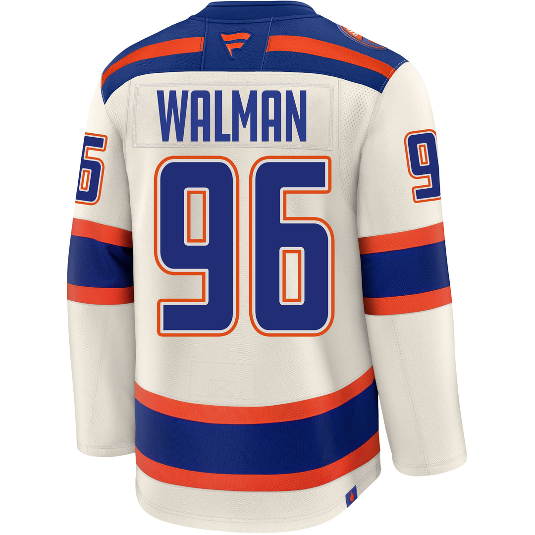 Jake Walman Edmonton Oilers Fanatics Premium Cream Alternate Jersey
