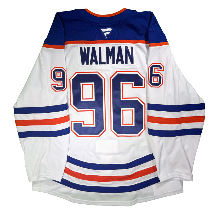 Jake Walman Edmonton Oilers Game Worn Jersey - 2025-26 White Set #2 - D00328