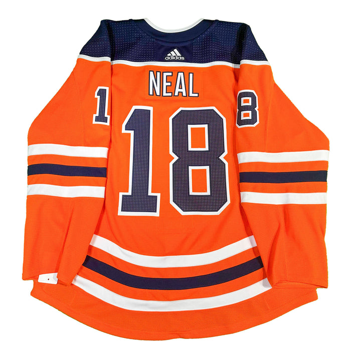 James Neal Edmonton Oilers Game Worn Jersey - 2020-21 Orange Set #2 - T03505