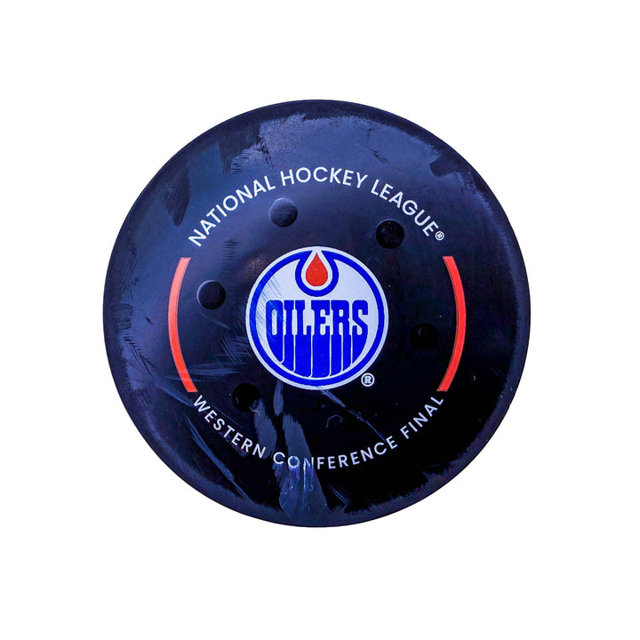 Jason Robertson Dallas Stars Playoff Goal Puck - May. 27/2025 vs Edmonton Oilers #25131