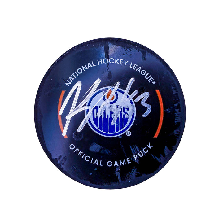 Jeff Skinner Edmonton Oilers Autographed Goal Puck - Mar. 20/2025 vs Winnipeg Jets #25049