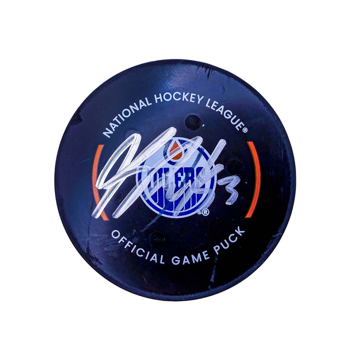 Jeff Skinner Edmonton Oilers Autographed Goal Puck - Mar. 22/2025 vs Seattle Kraken #25055