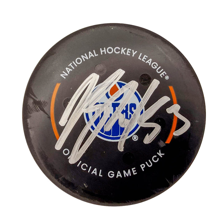 Jeff Skinner Edmonton Oilers Autographed Goal Puck - Nov. 21/2024 vs Minnesota Wild #24920