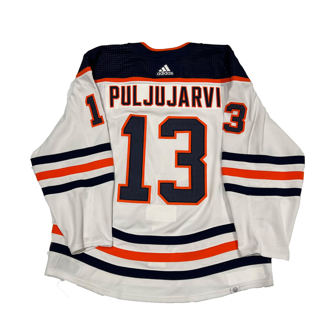 Jesse Puljujarvi Edmonton Oilers Game Worn Jersey - 2021-22 White Set #2 - U05263
