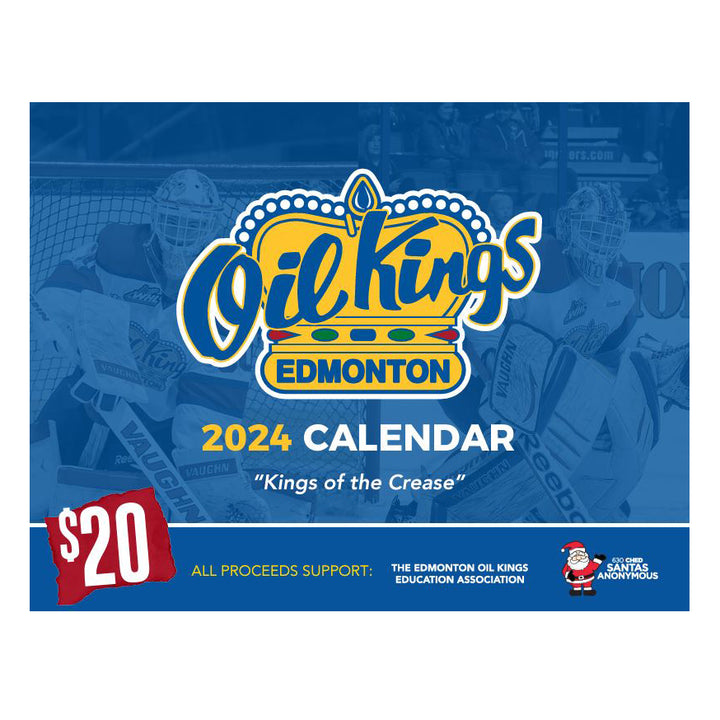 Edmonton Oil Kings "Kings of the Crease" 2024 Calendar