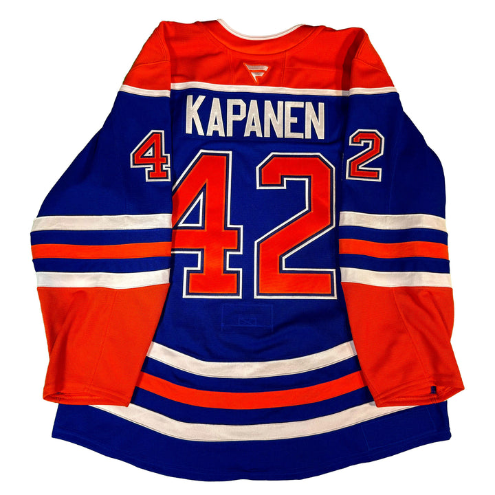 Kasperi Kapanen Edmonton Oilers Game Worn Jersey - 2025-26 Royal Blue Set #1 - D00142