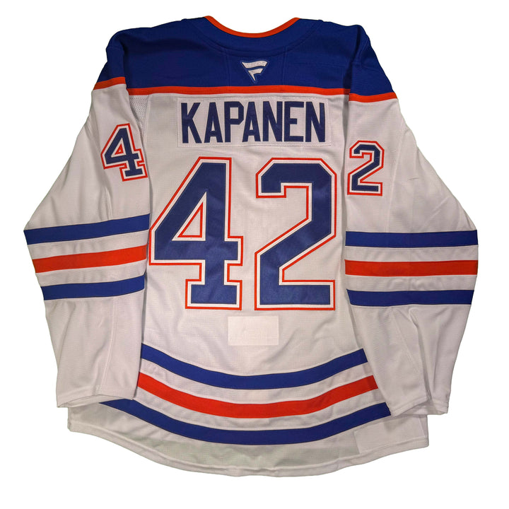 Kasperi Kapanen Edmonton Oilers Game Worn Jersey - 2025-26 White Set #2 - D00318