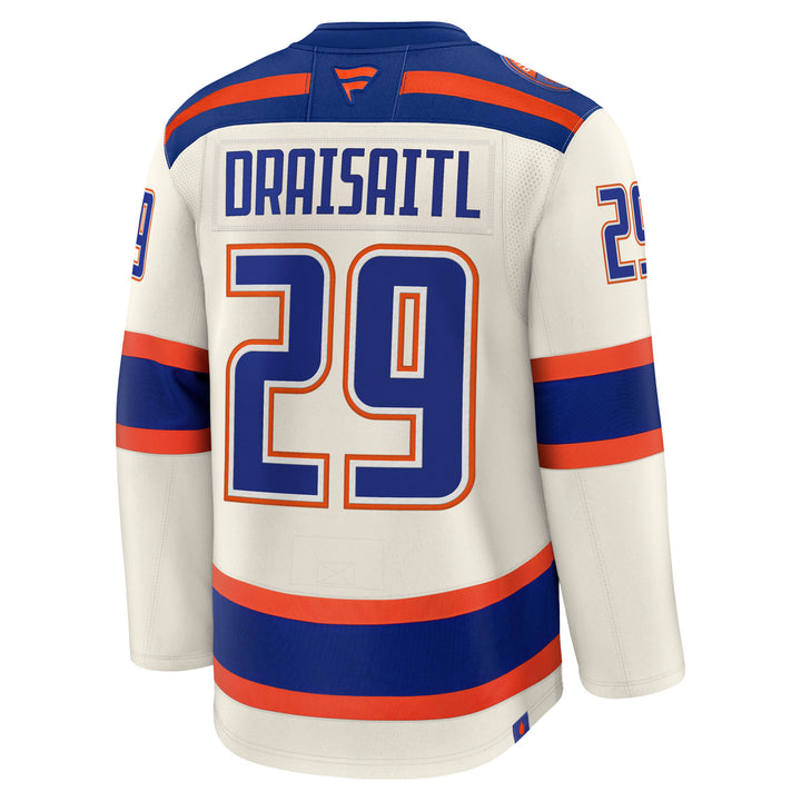 Leon Draisaitl Edmonton Oilers Fanatics Premium Cream Alternate Jersey