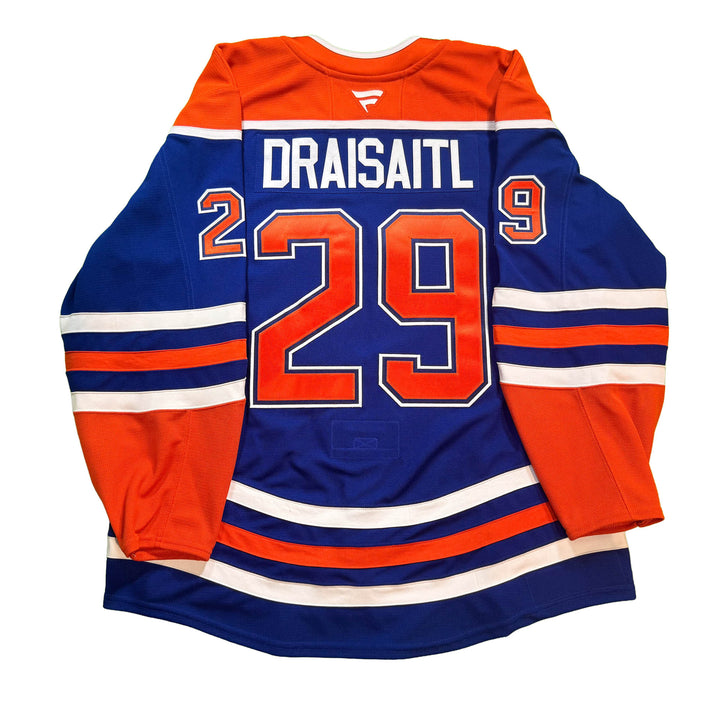 Leon Draisaitl Edmonton Oilers Game Worn Jersey - 2025-26 Royal Blue Set #3 - D00510