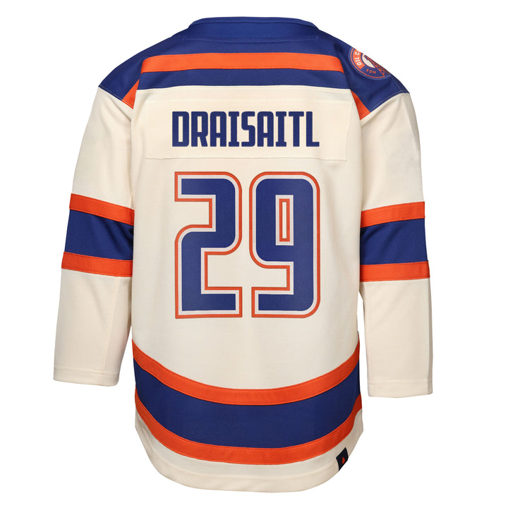 Leon Draisaitl Edmonton Oilers Kids Cream Alternate Jersey