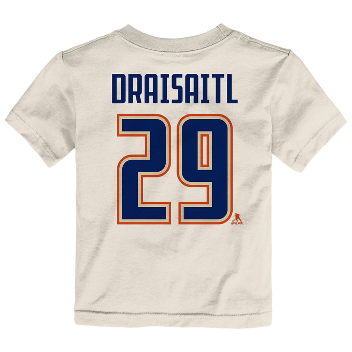 Leon Draisaitl Edmonton Oilers Infant Outerstuff Cream Alternate Logo Player Name & Number T-Shirt