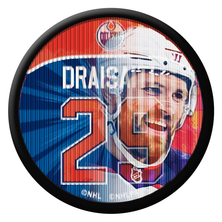 Leon Draisaitl Edmonton Oilers Lenticular Puck
