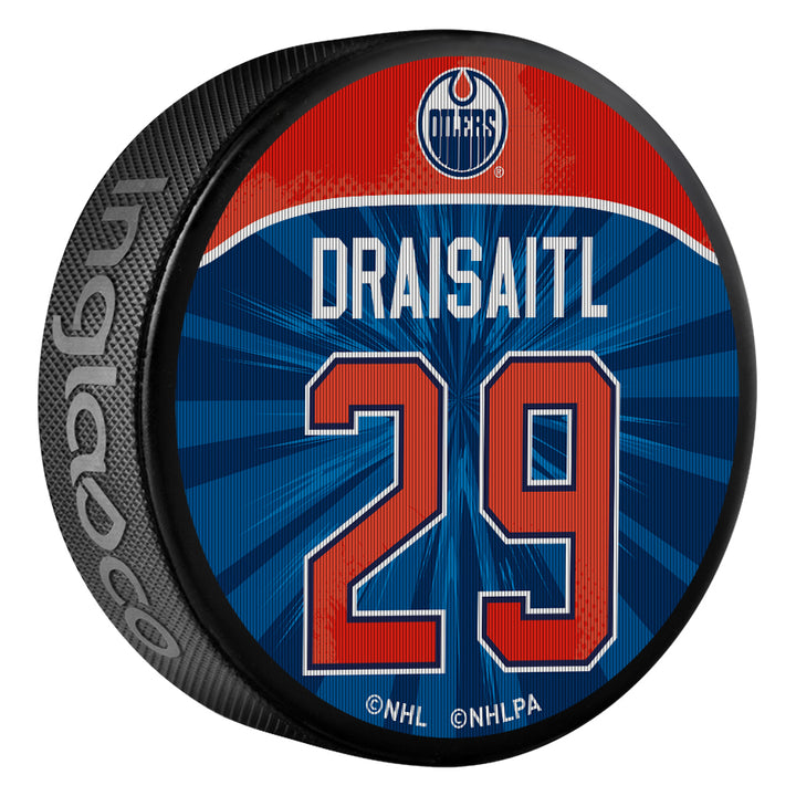Leon Draisaitl Edmonton Oilers Lenticular Puck