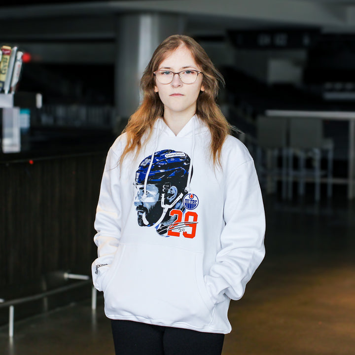 Leon Draisaitl Edmonton Oilers Mitchell & Ness White Hoodie