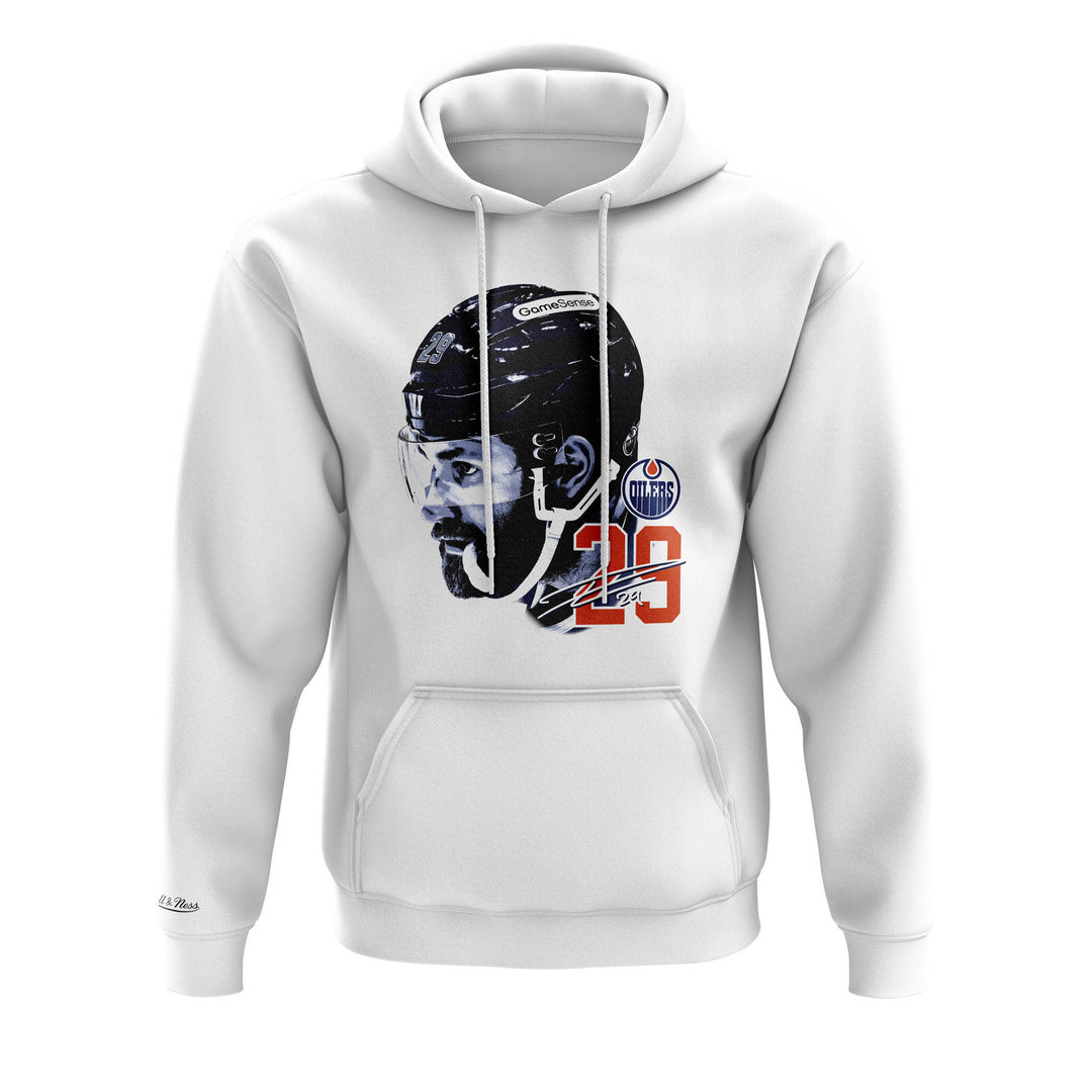 Leon Draisaitl Edmonton Oilers Mitchell & Ness White Hoodie