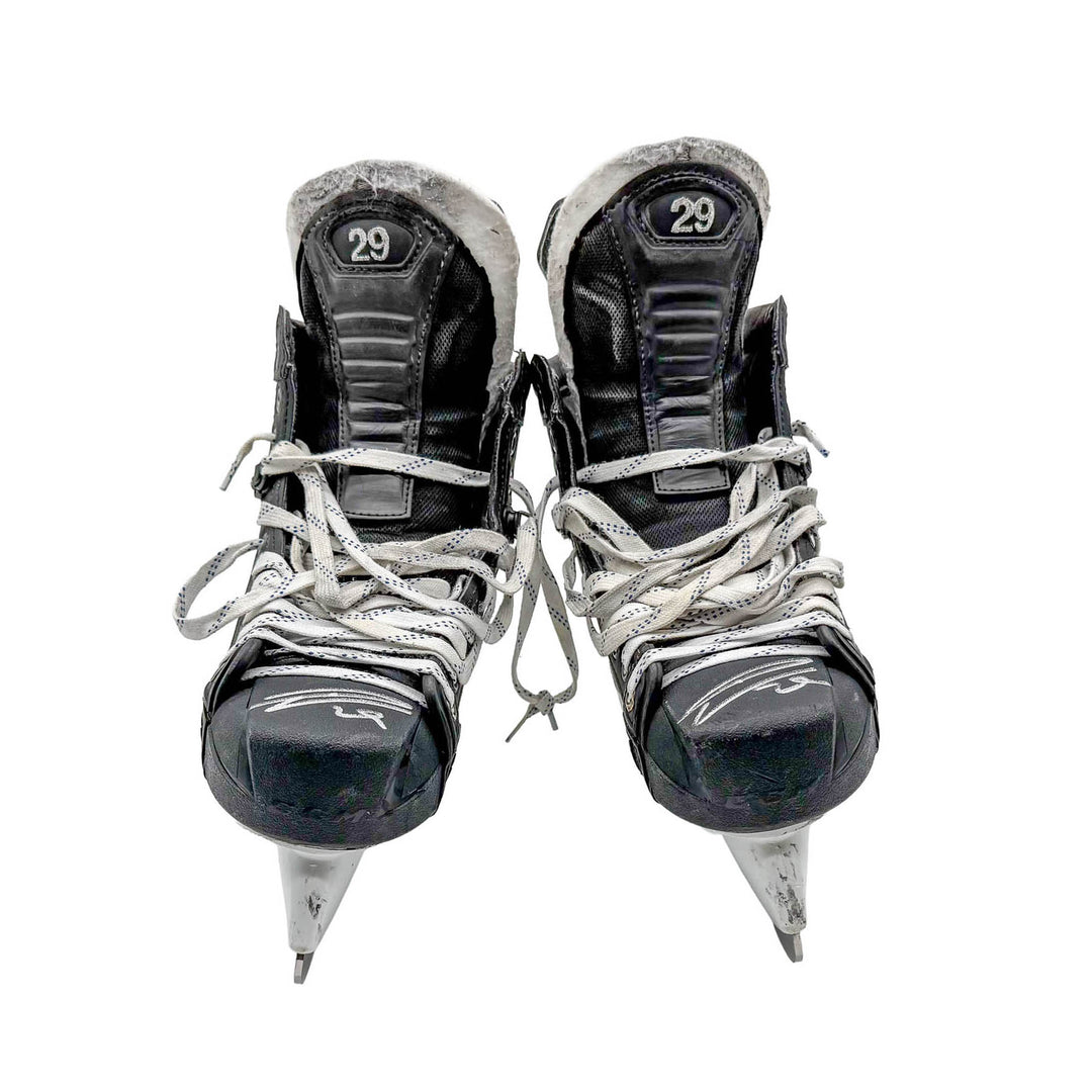 Leon Draisaitl Edmonton Oilers Signed Game Used 2023-24 CCM Ribcore Skates #26645