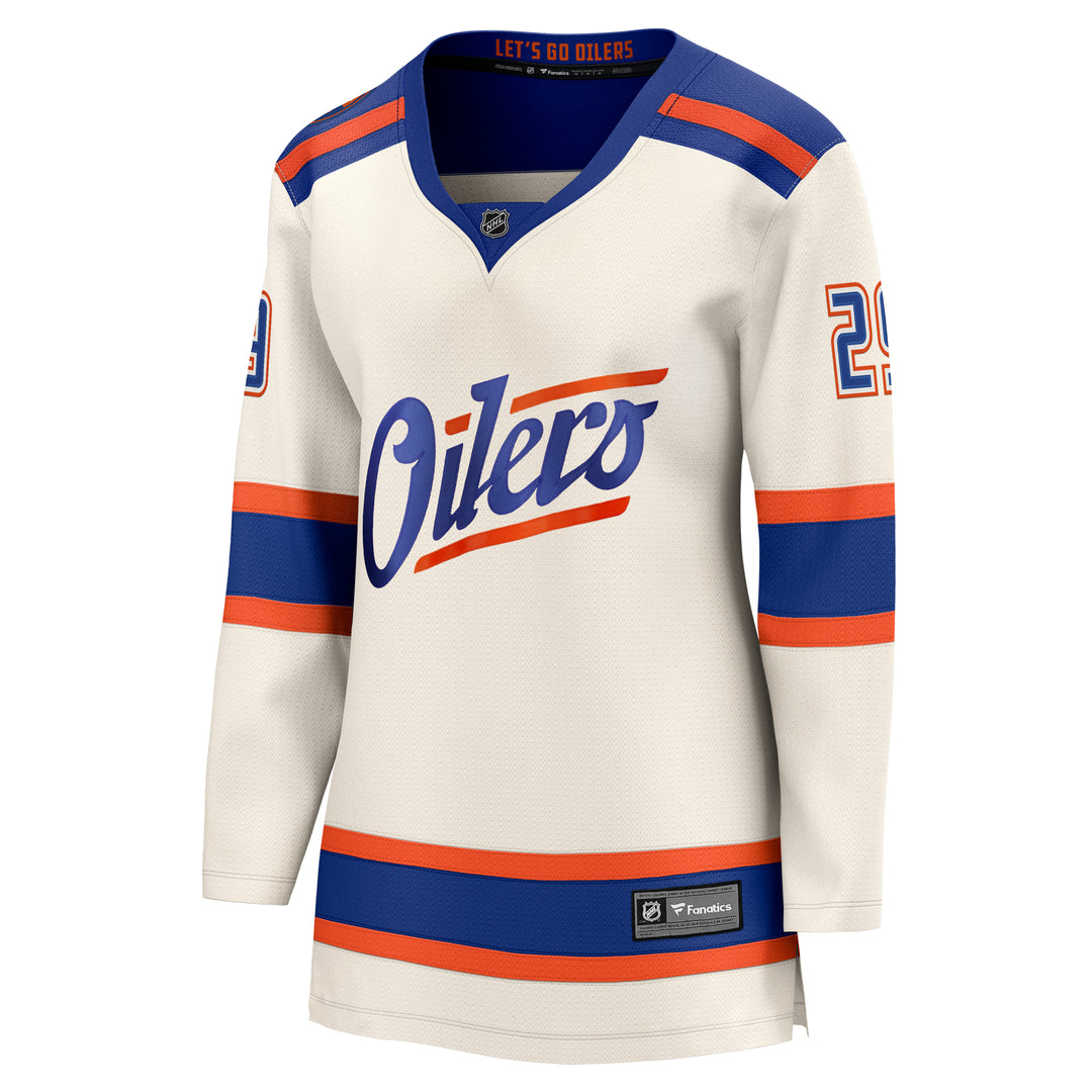 Leon Draisaitl Edmonton Oilers Women's Fanatics Breakaway Cream Alternate Jersey