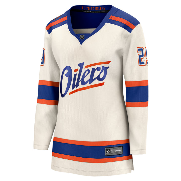 Leon Draisaitl Edmonton Oilers Women's Fanatics Breakaway Cream Alternate Jersey
