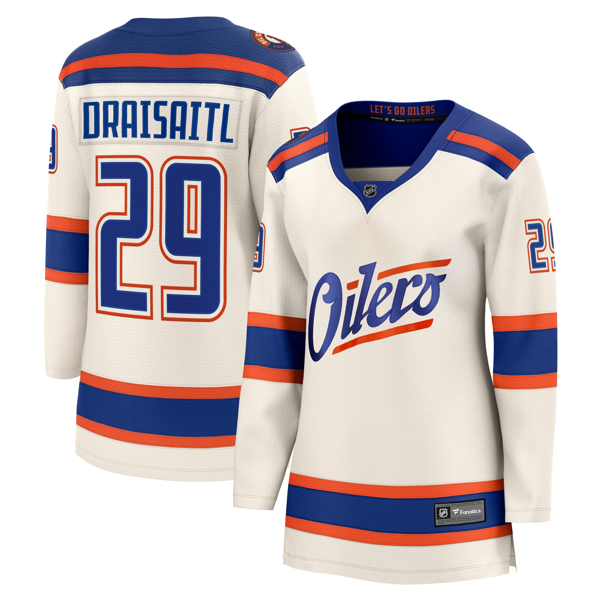 Leon Draisaitl Edmonton Oilers Women's Fanatics Breakaway Cream